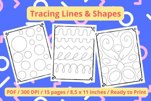 Download Tracing Lines and Shapes for Kids - Lines and shapes Collection