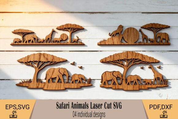 Download Safari Animals Laser Cut SVG - Premium Bundle
