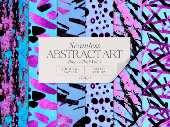 Download Blue and Pink Paper Pack Abstract Art - Abstract Collection