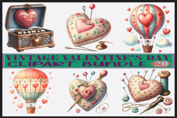 Download Retro Romantic Love Illustrations - Illustrations Collection