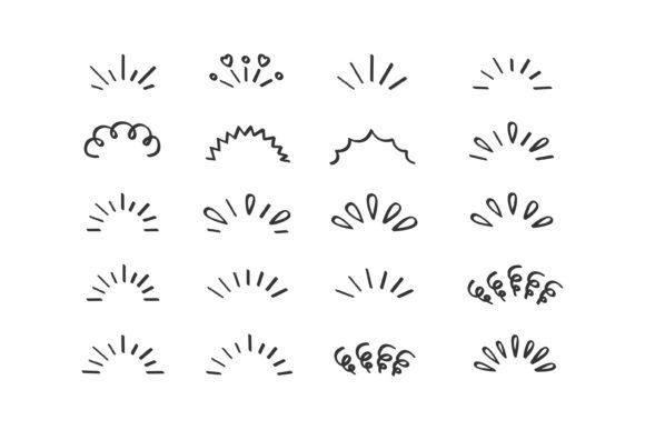 Download Hand-drawn Decorative Lines and Shapes - Lines and shapes Collection