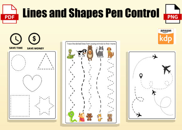 Download Lines and Shapes Pen Control - Lines and shapes Collection