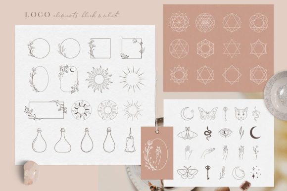 Download Logo Elements Illustrations, Frames. Jar - Illustrations Collection