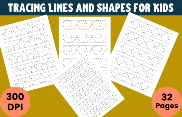 Download Tracing Lines and Shapes for Kids - Lines and shapes Collection