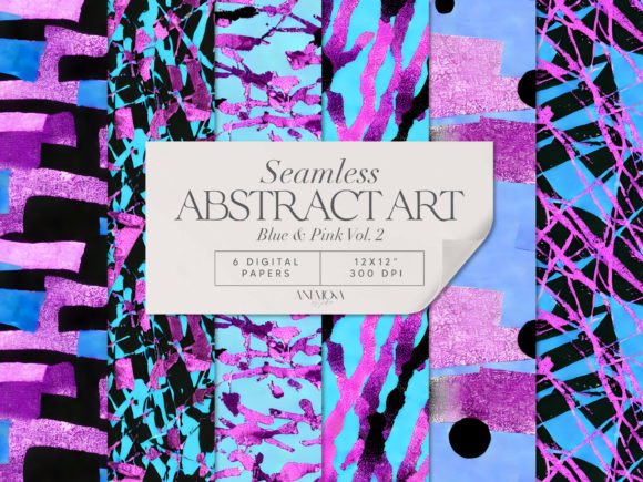 Download Blue and Pink Paper Pack Abstract Art - Abstract Collection
