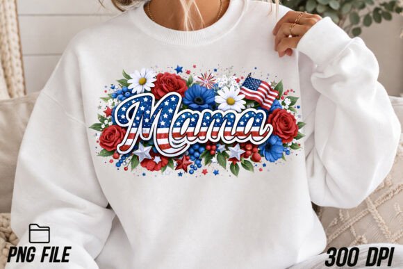 Download Patriotic Mama PNG, Red White Blue PNG - Blue png Collection