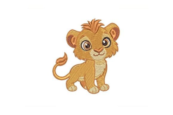Download Lion Cub Embroidery Design - Premium Resources