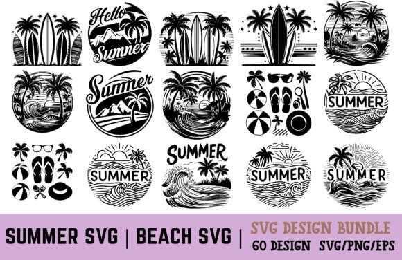 Download Summer SVG | Beach SVG | Summer Bundle - Premium Resources